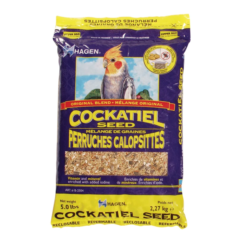 Mélange de graines de base EVM Hagen pour perruches calopsittes, 2,27 kg (5 lb)