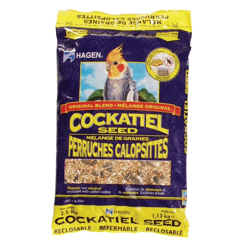 Mélange de graines de base EVM Hagen pour perruches calopsittes, 1,13 kg (2,5lb)