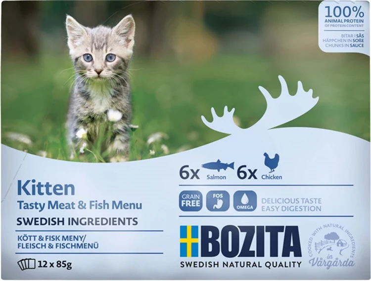 Bozita Cat Wet Food Pouch Multibox Sauce Kitten