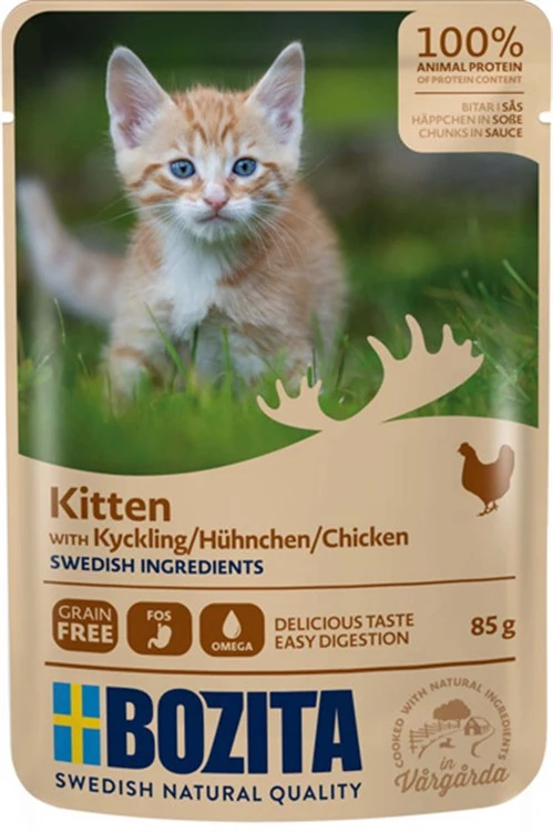 Bozita Cat Wet Food Pouch Sauce Kitten