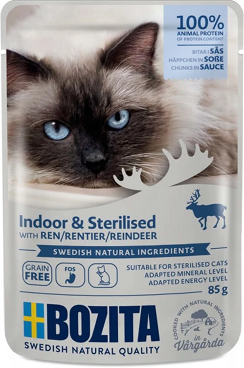 Bozita Cat Wet Food Pouch Sauce Indoor & Sterilized