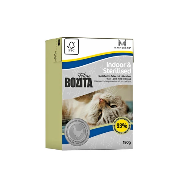 Bozita Cat Wet Food Box Jelly Indoor & Sterilized
