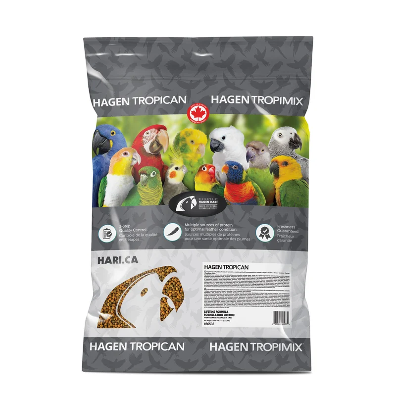 Aliment Lifetime Tropican pour perroquets, granulés de 4 mm, 3,63 kg (8 lb)