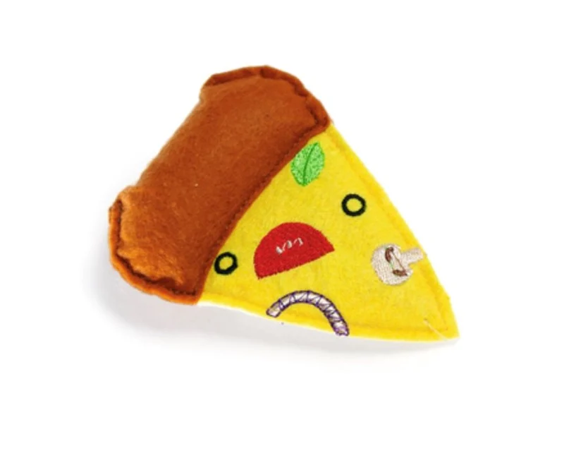 Flamingo Cat Toy Pizza