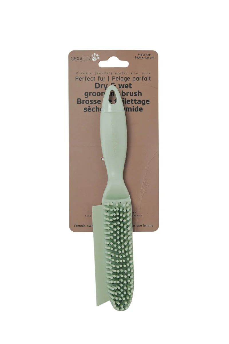 Dexypaws Brosse De Toilettage "sèche Et Humide" En Caoutchouc