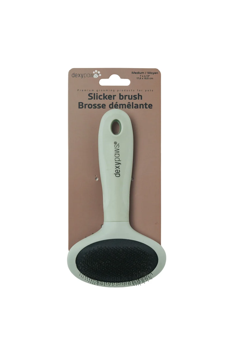 Dexypaws Brosse Démêlante à Poils Métalliques (slicker) - Moyenne