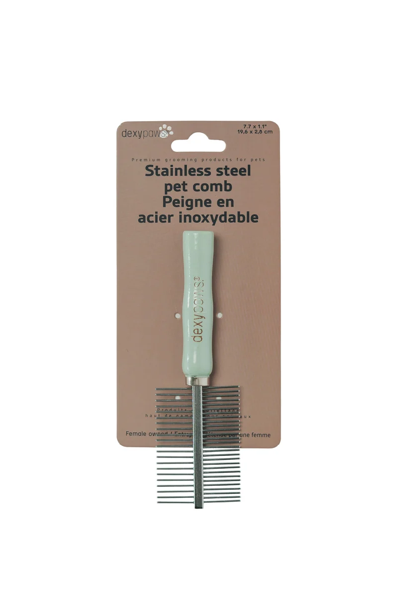 Dexypaws Peigne Démêloir Double Face En Acier Inoxydable