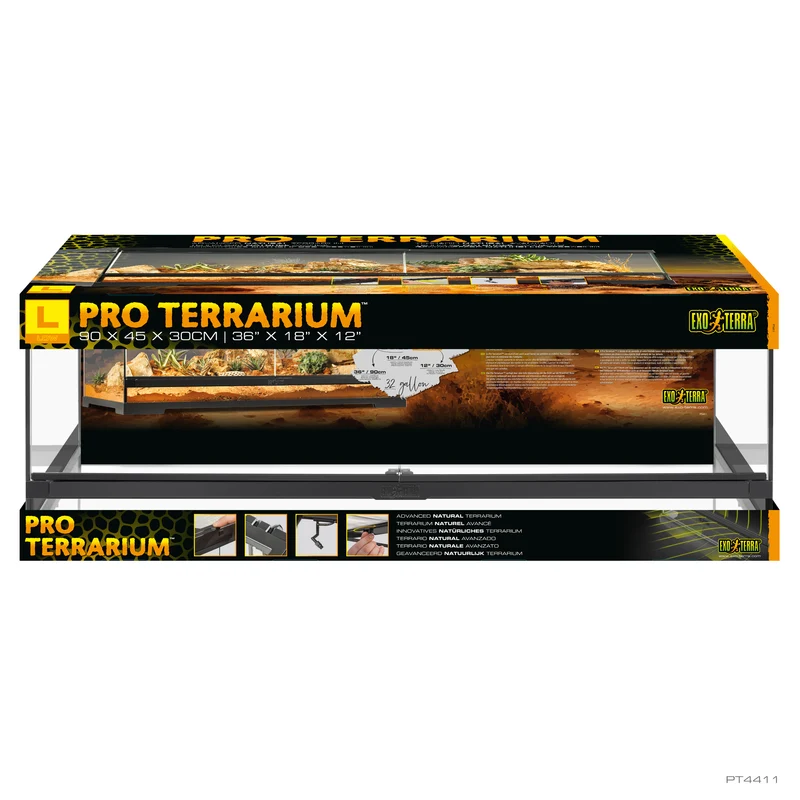 Terrarium professionnel Exo Terra, habitat avancé naturel, grand/bas, 90 x 45 x 30 cm