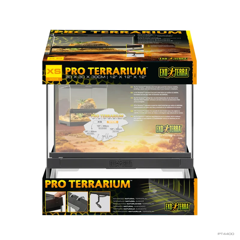 Terrarium professionnel Exo Terra, habitat avancé naturel, très petit/large, 30 x 30 x 30 cm