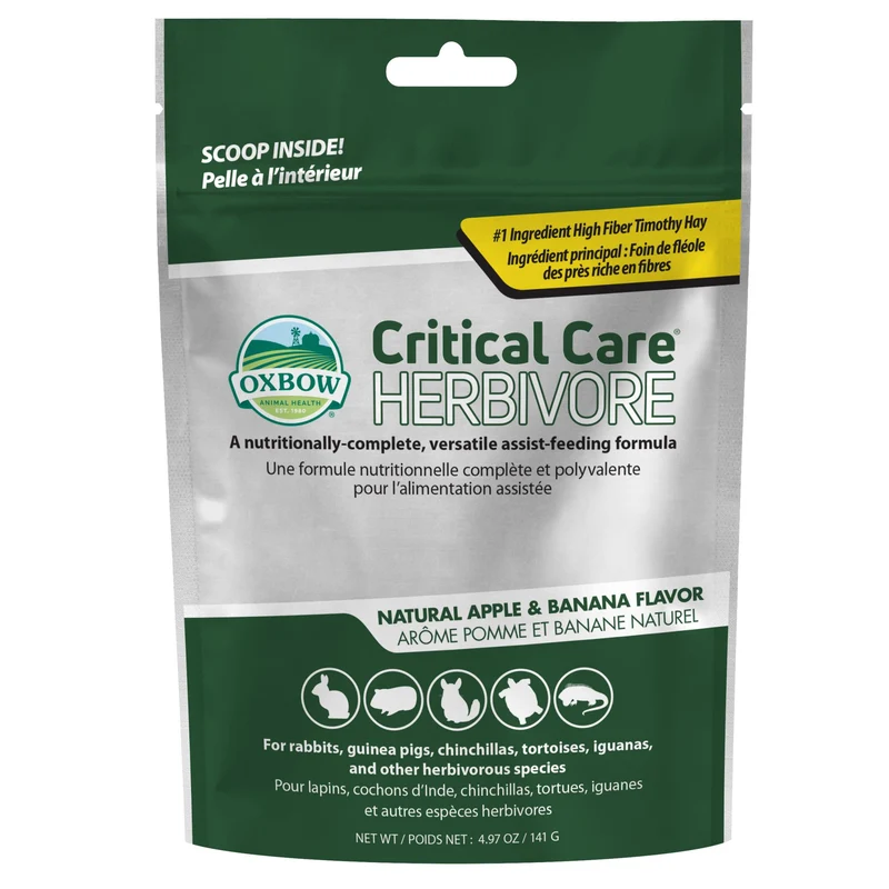Oxbow Critical Care - Suppléments Pour Herbivore, Saveur De Pomme Et Banane 141gr
