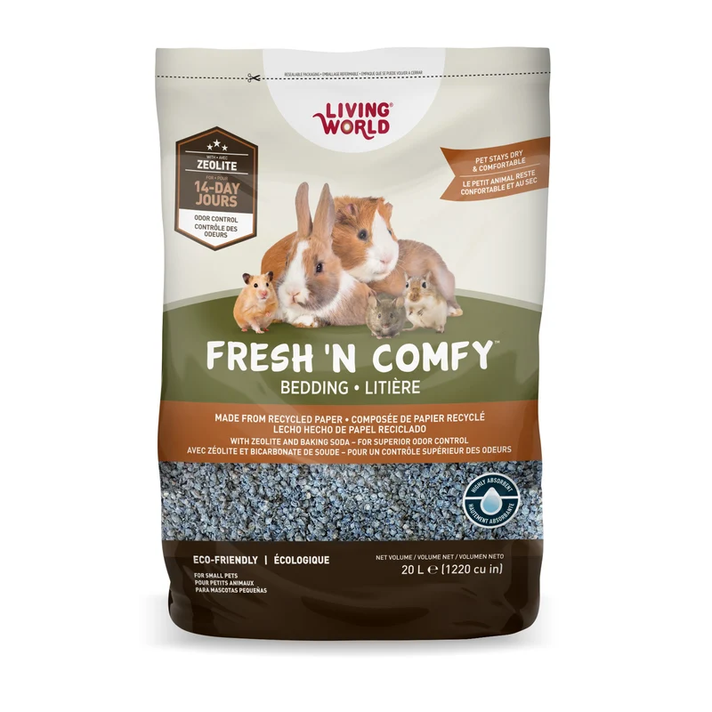 Litière Fresh ’N Comfy Living World, bleue, 20 L