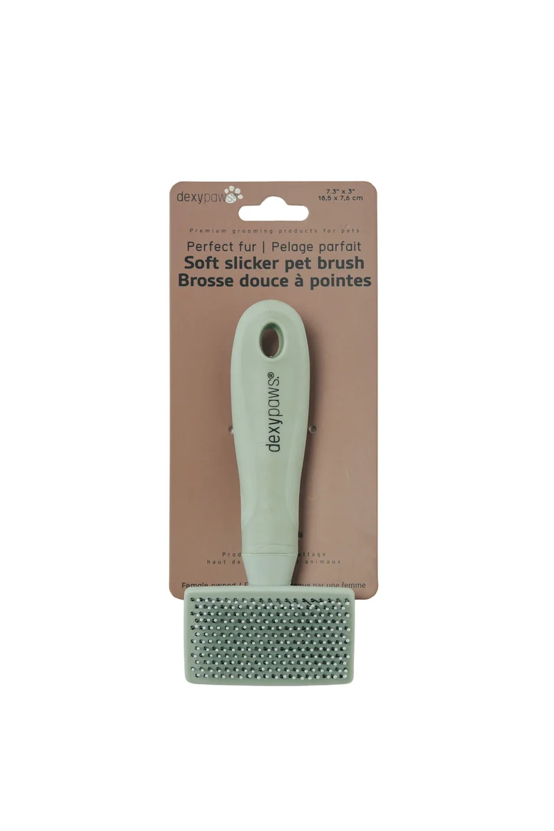 Dexypaws Brosse Démêlante Douce à Pointes De Plastique (slicker)