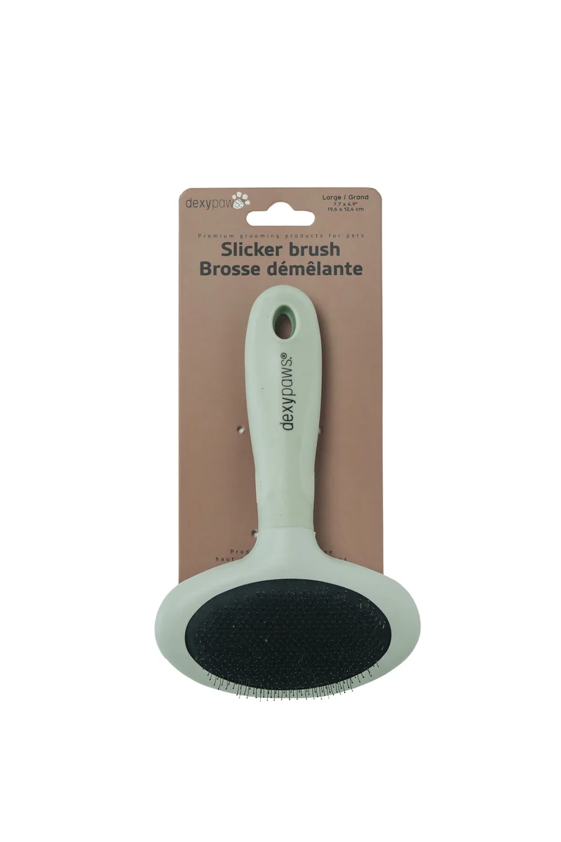 Dexypaws Brosse Démêlante à Poils Métalliques (slicker) - Grande