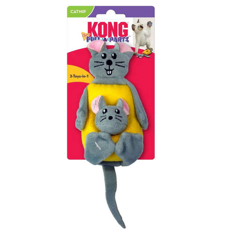 KONG Cat Toy Pull-A-Partz Cheezy