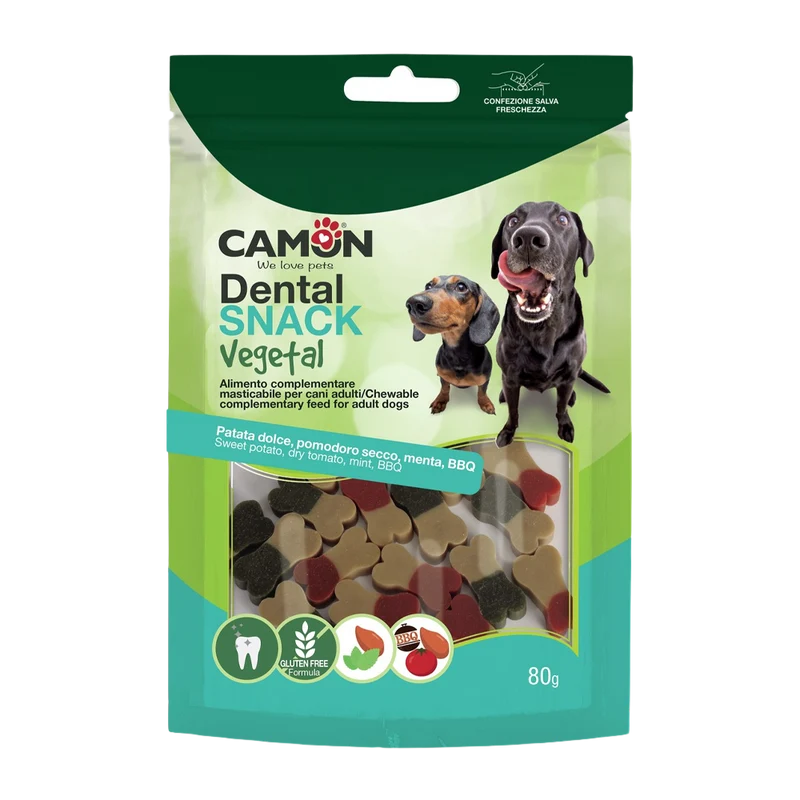 Veg. Dental Snacks - sötpotatis/mynta/tomat/BBQ