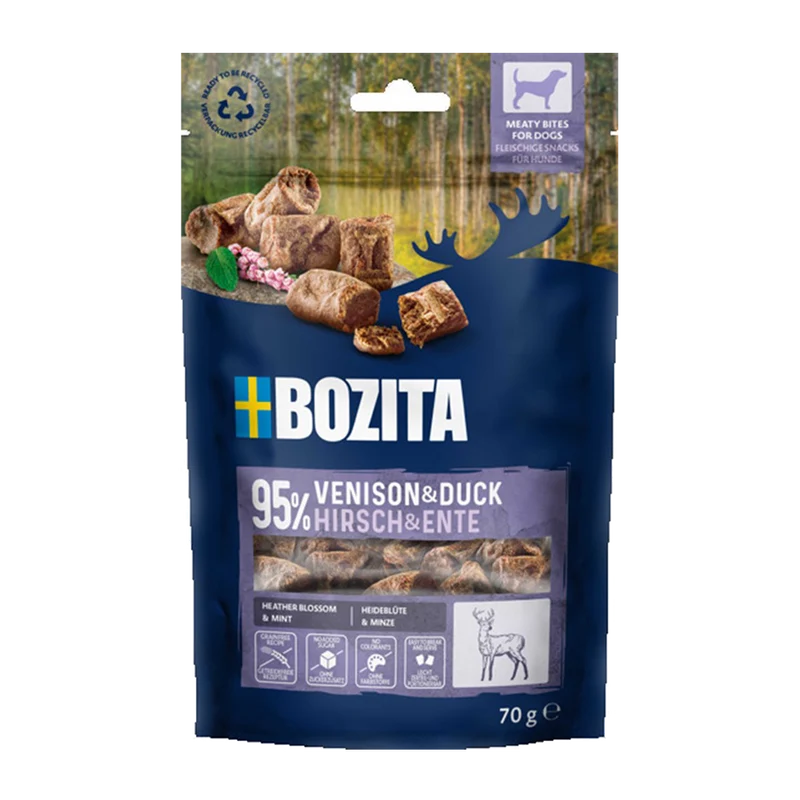 Bozita Snacks Meaty Bites Venison & Duck - 70g