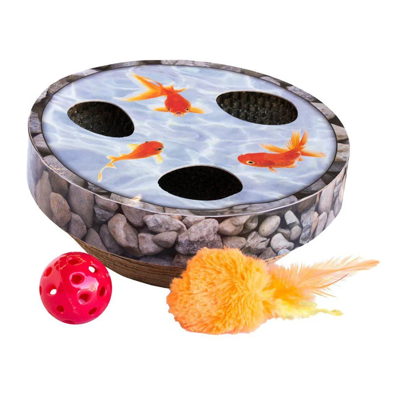 Petstages Interactive Cat Toy Hide & Seek Wobble Pond