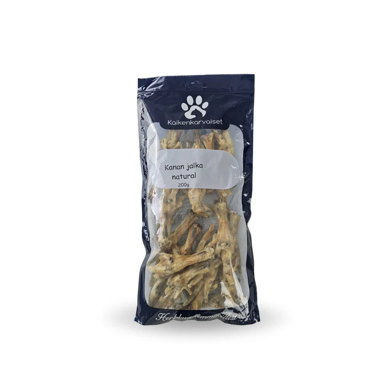 Kaikenkarvaiset Kycklingfötter 200 g