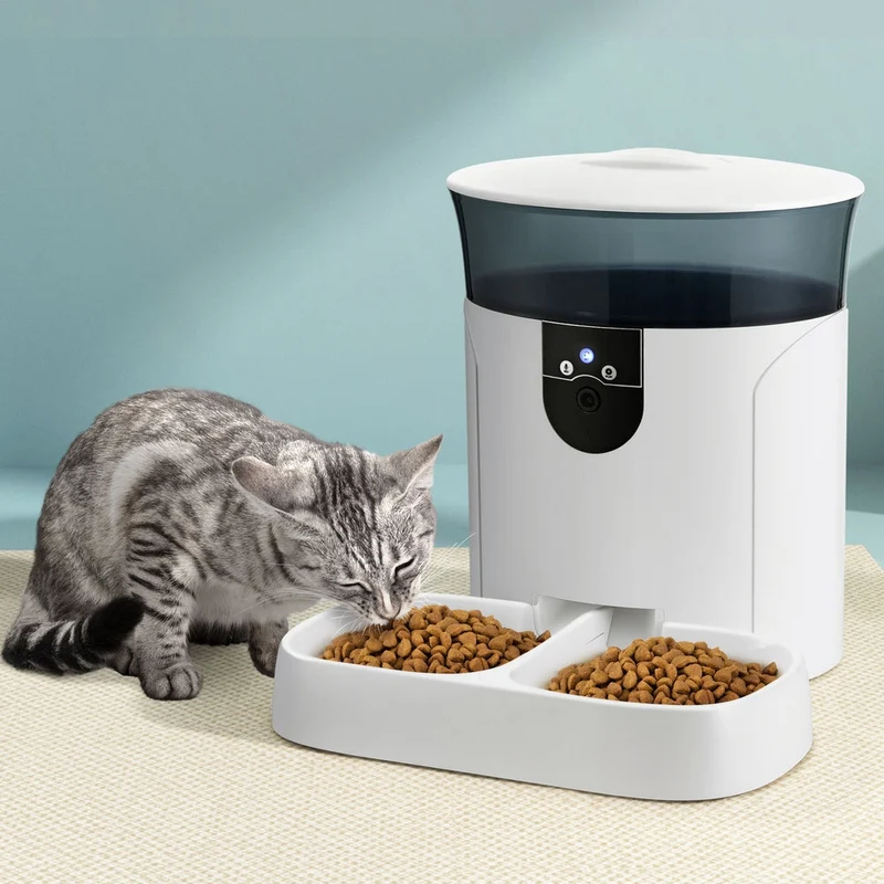 Automatic Pet Feeder with Camera 7L | 3MP HD Night Vision, WiFi, 10 Meals/Day | Cats & Dogs