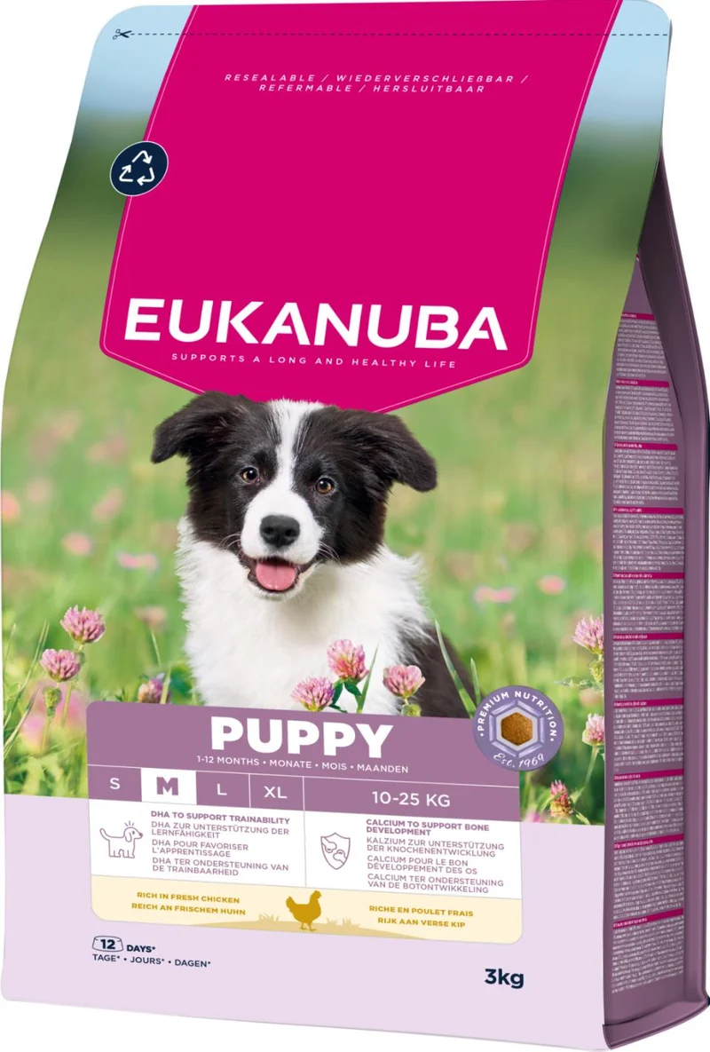 Eukanuba Puppy Medium Breed torrfoder för hund