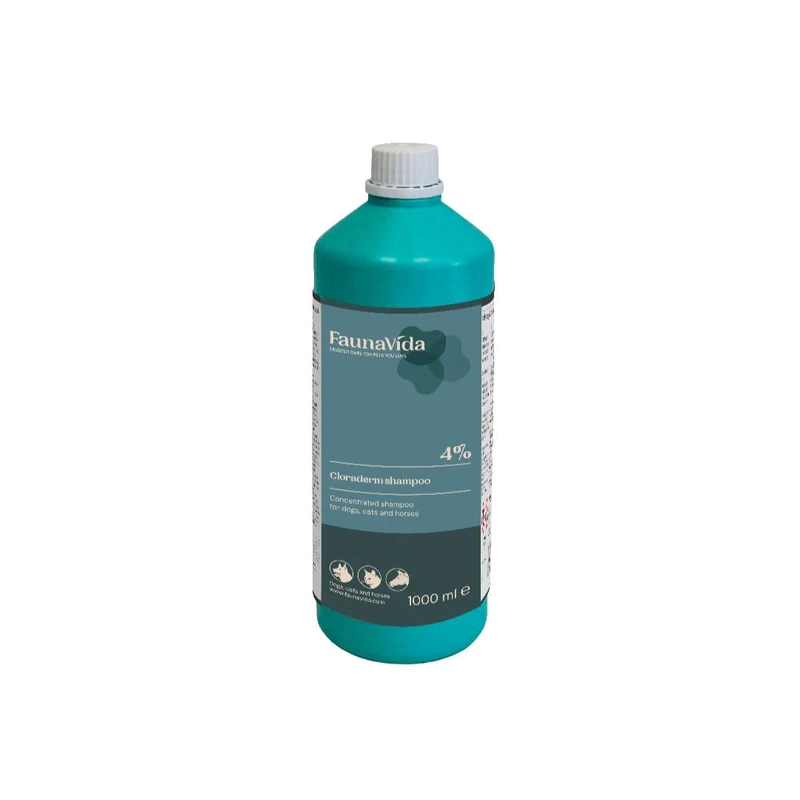 FaunaVida Cloraderm 4 % Schampo 1000 ml