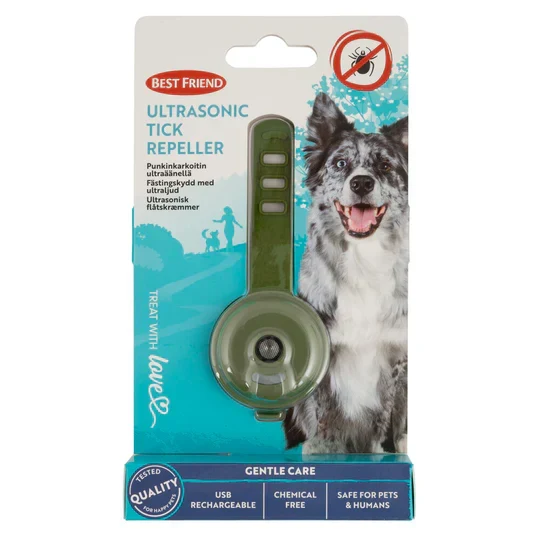 Best Friend fästingavvisare med ultraljud, USB-uppladdningsbar