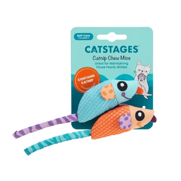 Catstages Catnip Chew Mice 2 st