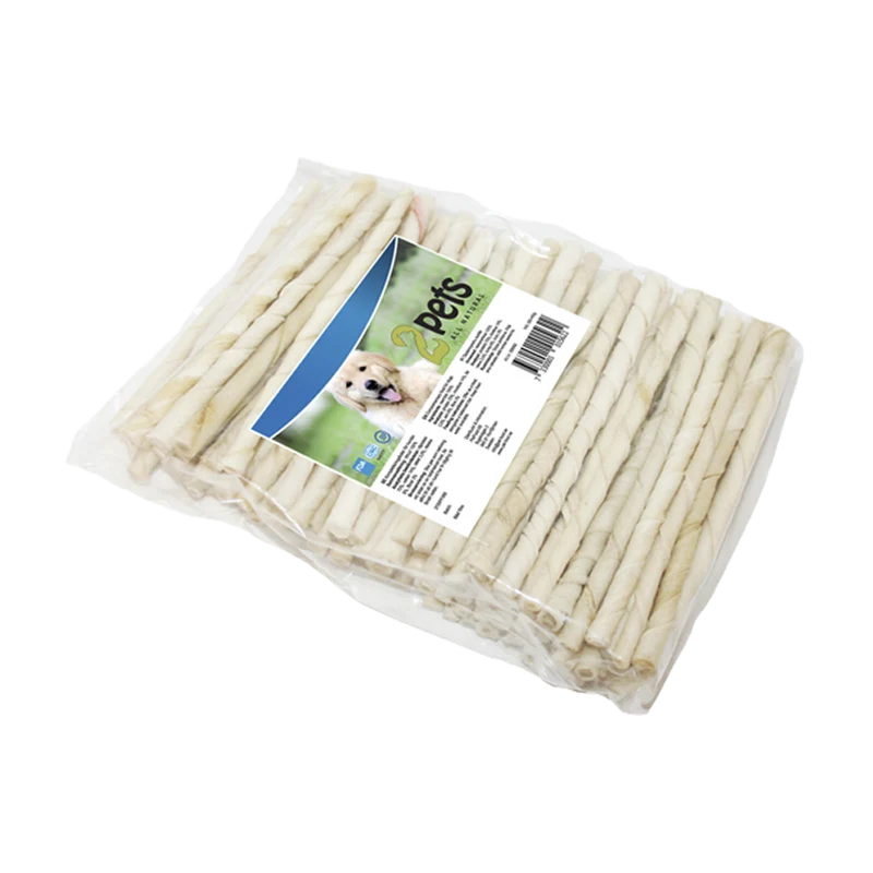 2PETS Tuggpinne Vriden Vit - 12 CM - 100 PACK