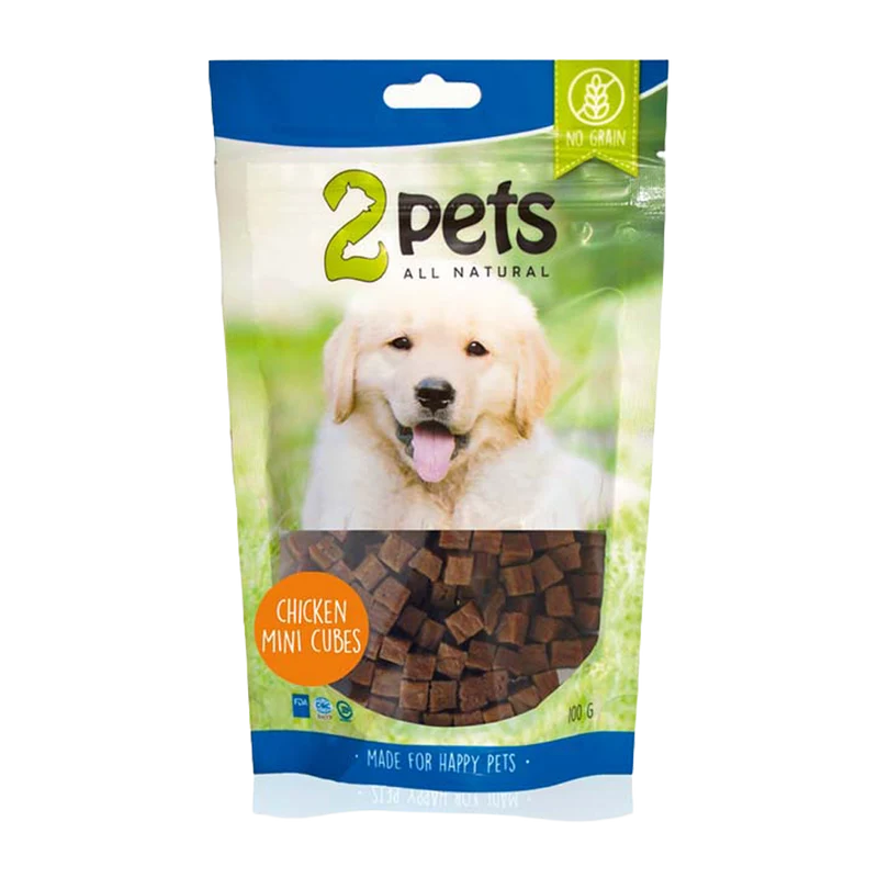 2PETS Dogsnack Chicken Minicubes