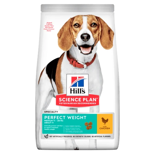 Hill's Science Plan Perfect Weight Medium Adult hundfoder med kyckling 2,5 kg