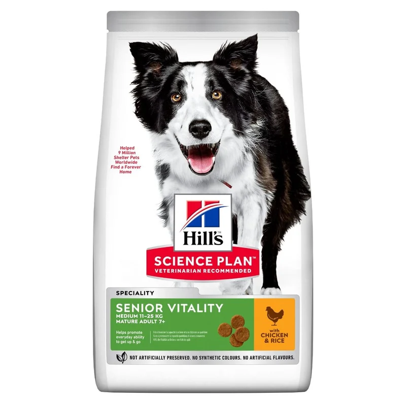 Hill's Science Plan Senior Vitality Medium kyckling & ris 2,5 kg