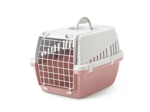 Savic transportlåda Trotter 2 med metalldörr rosa