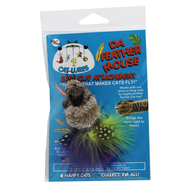 Go Cat Wand Feather Replacement Da Feather Mouse