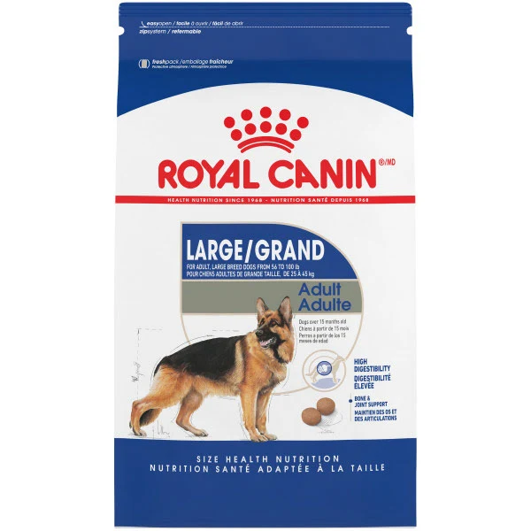 Royal Canin GRAND ADULTE – nourriture sèche pour chiens 40LB