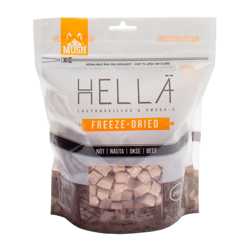 Mush Hellä Freeze - Dried Nöt - 250 G