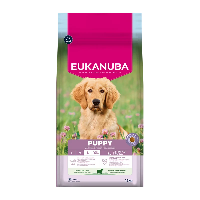 Euk Dog Puppy Large Lamb & Rice - 12 KG