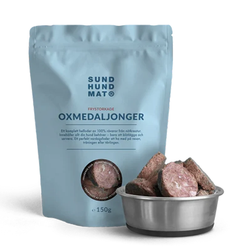 Frystorkade Oxmedaljonger - 150 G