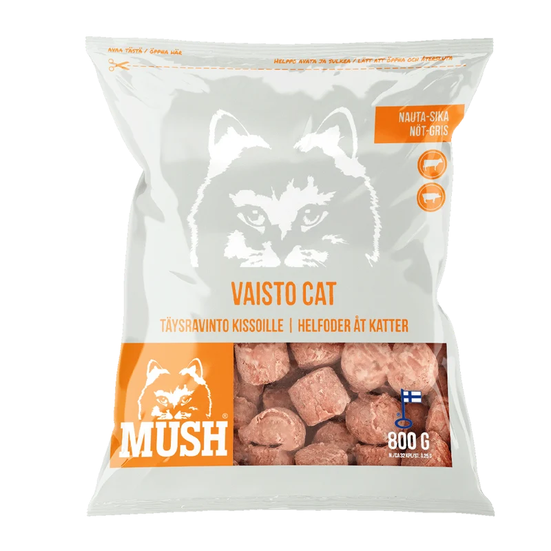 Mush Vaisto® Cat Vit (nöt - Gris) - 3 KG