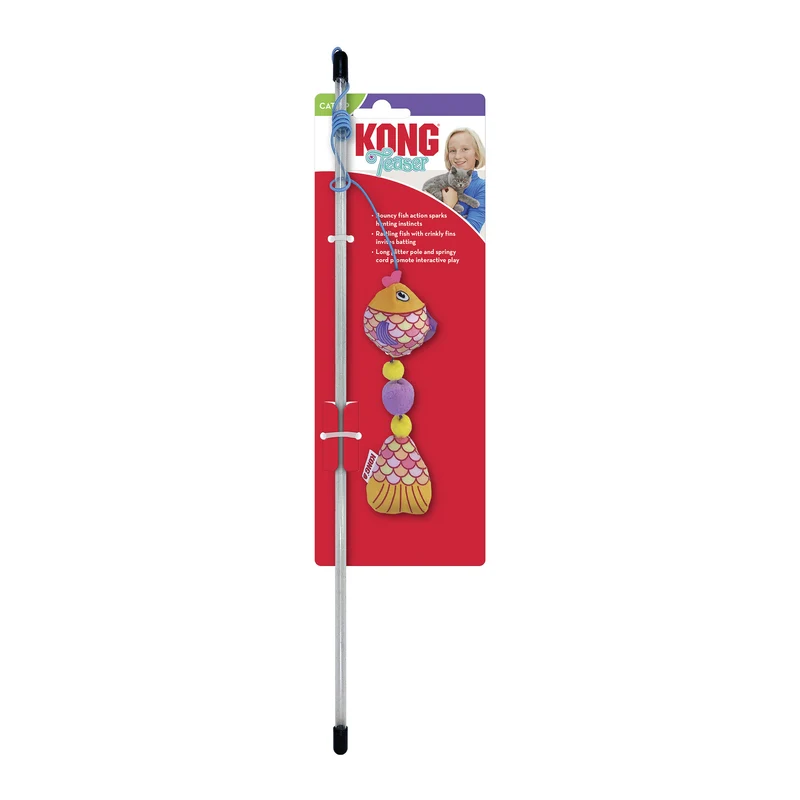 KONG Cat Teaser Scrattles Fish