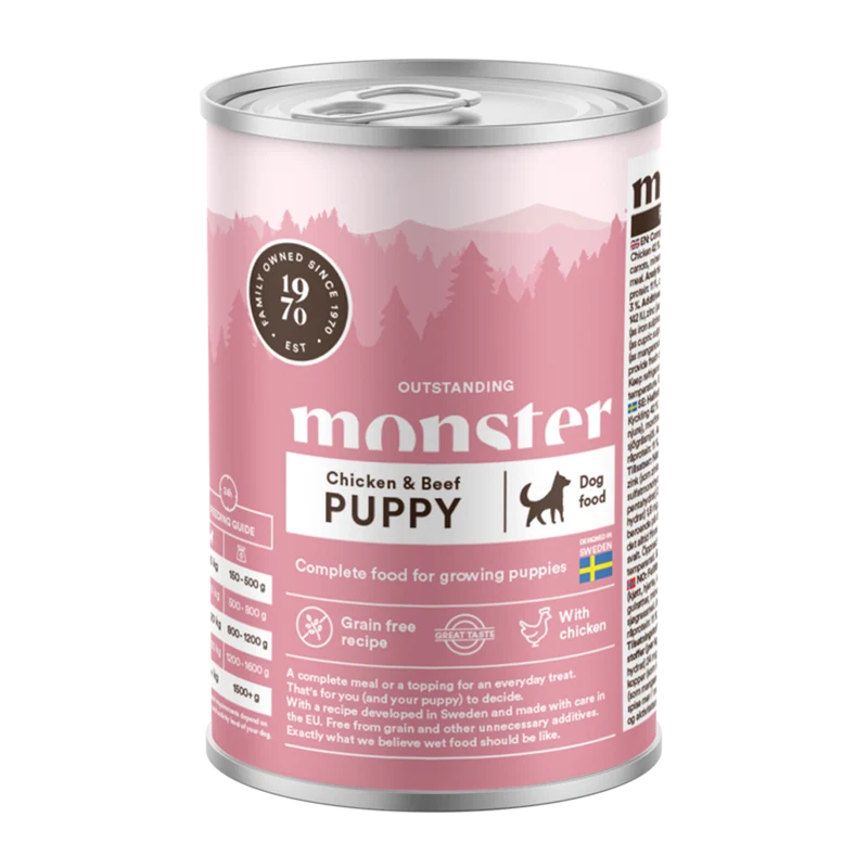 Monster Dog Puppy Chicken Burk - 400 G