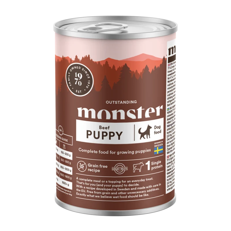 Monster Dog Puppy Beef Burk - 400 G