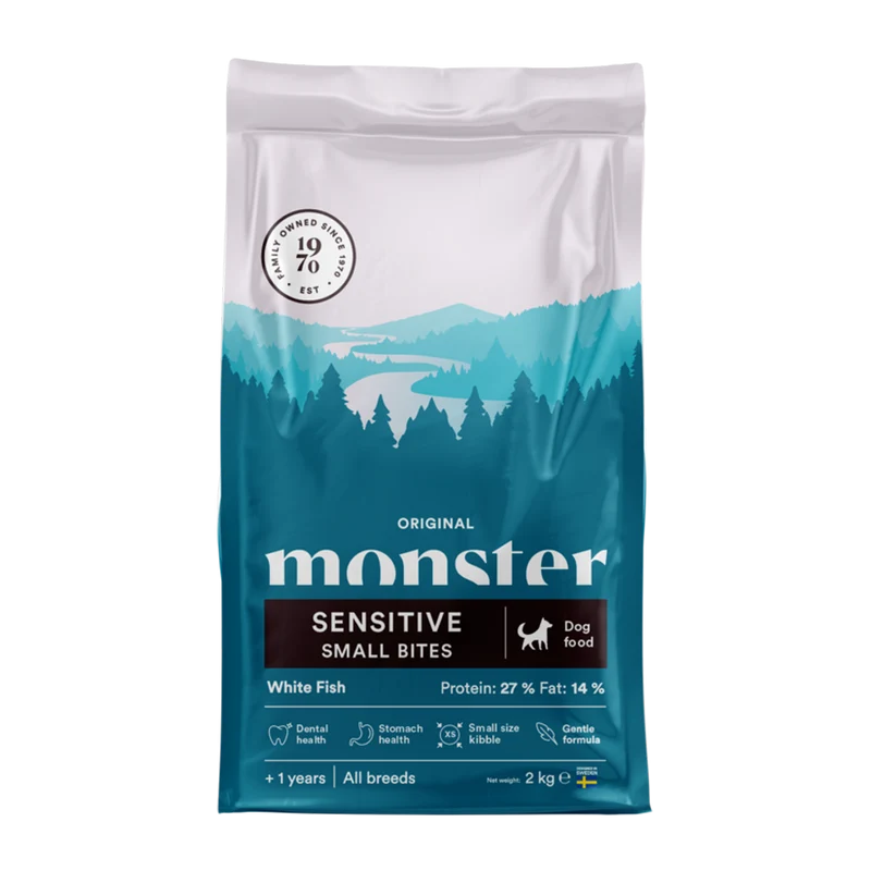 Monster Dog Orig. Sens. White Fish Small Bites - 2 KG