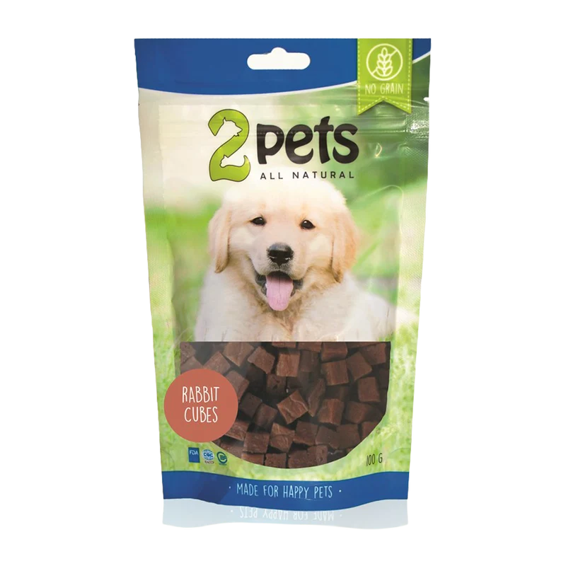 2PETS Dogsnack Rabbit Cubes