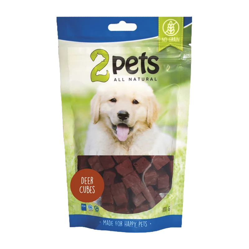 2PETS Dogsnack Deer Cubes