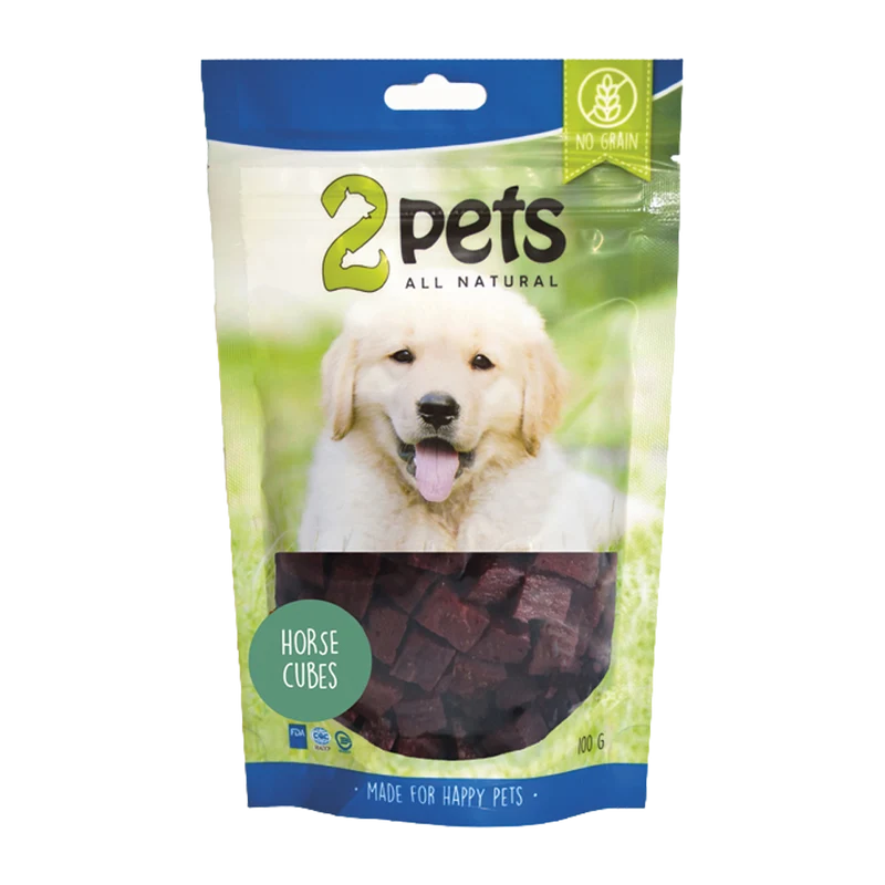 2PETS Dogsnack Horse Cubes - 100 G