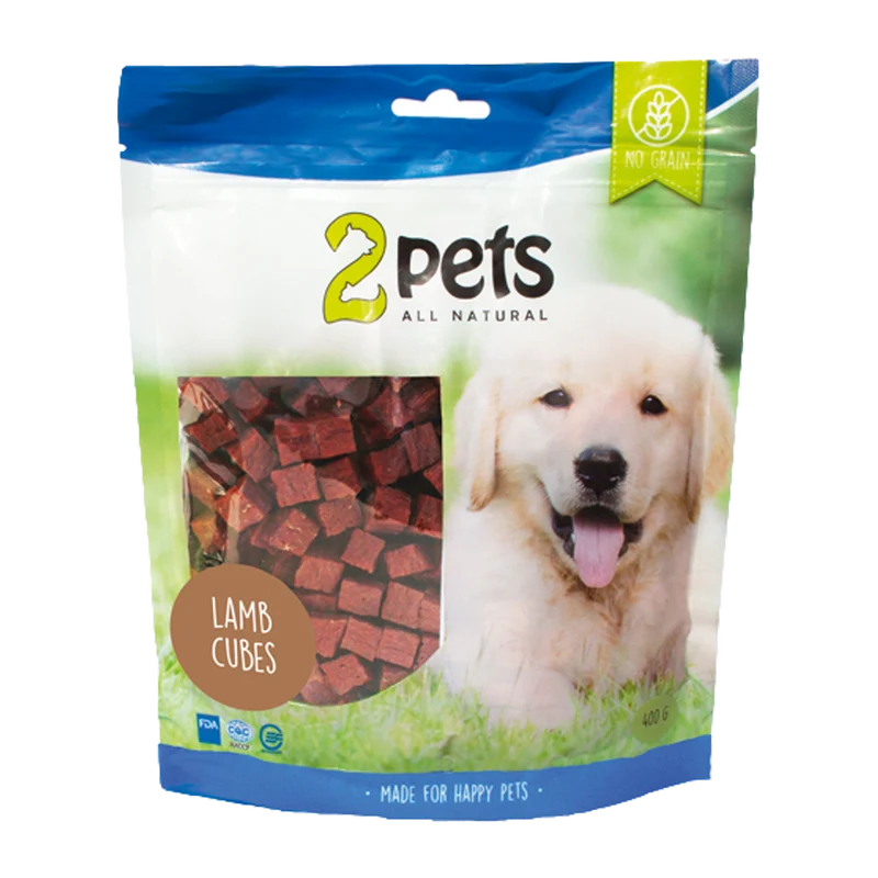 2PETS Dogsnack Lamb Cubes - 400 G