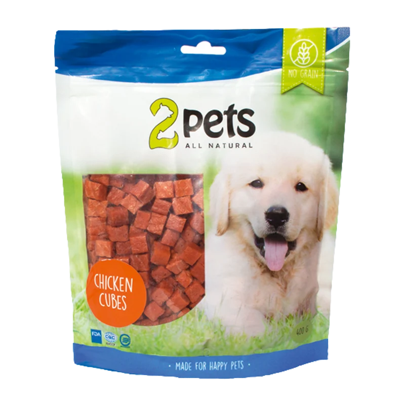 2PETS Dogsnack Chicken Cubes - 400 G