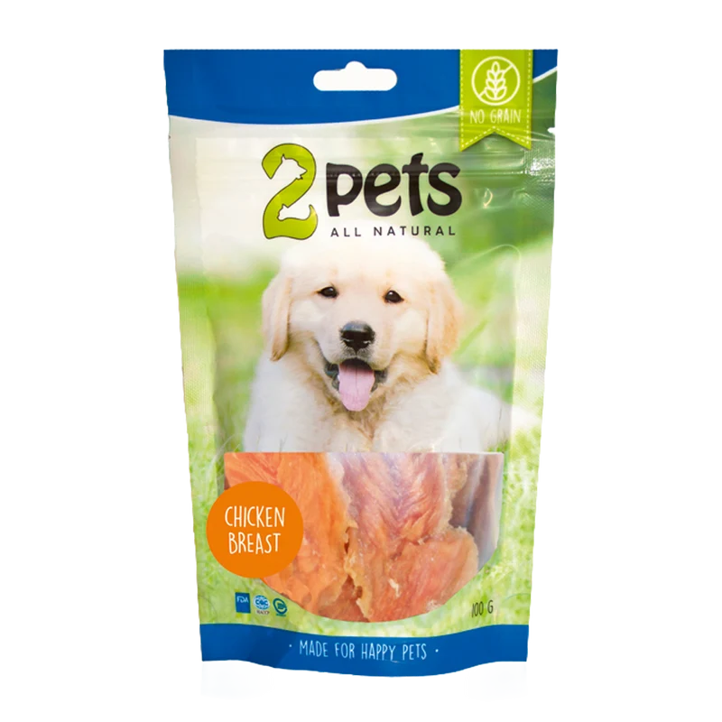2PETS Dogsnack Chicken Breast - 100 G