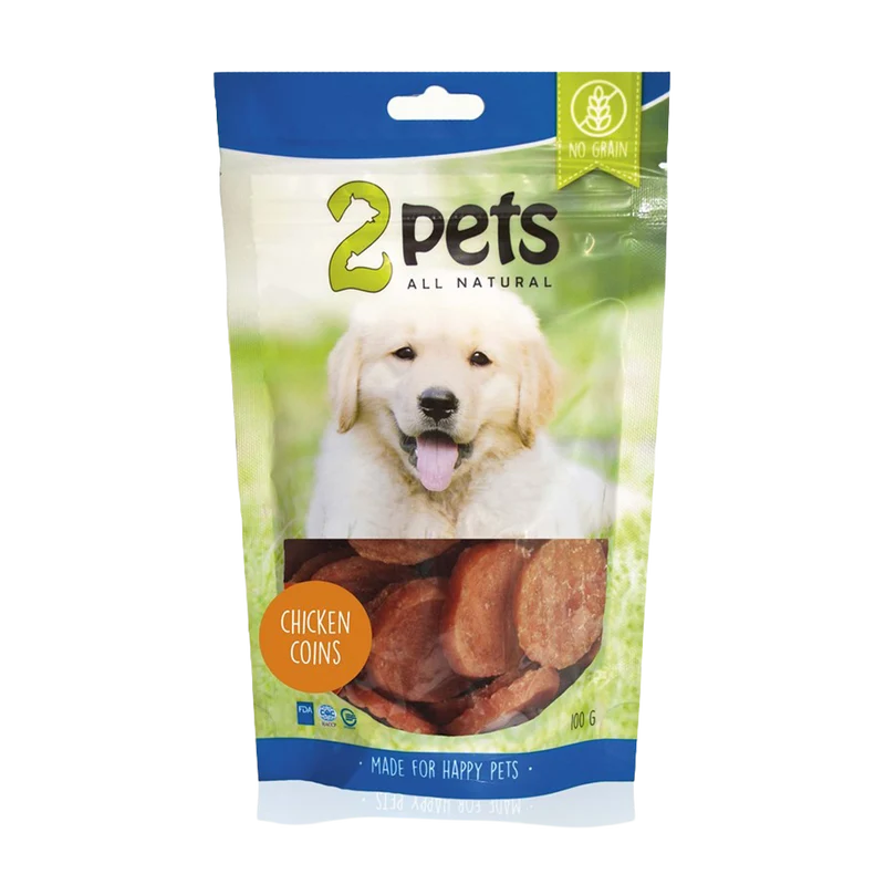 2PETS Dogsnack Chicken Coins - 100 G