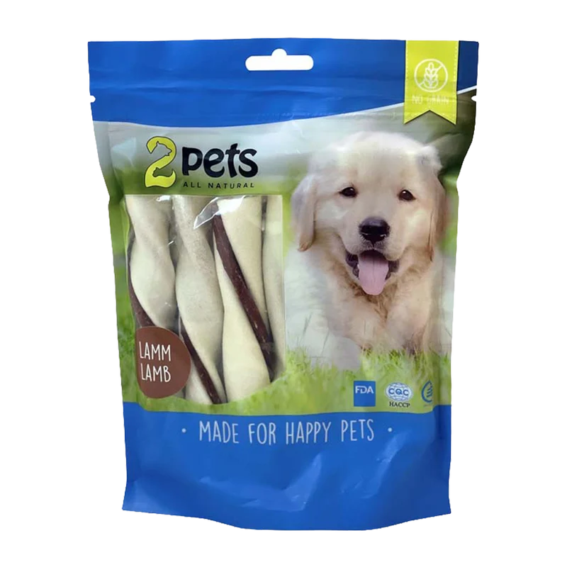 2PETS Tuggtwister M Lamm Medium - 170 G